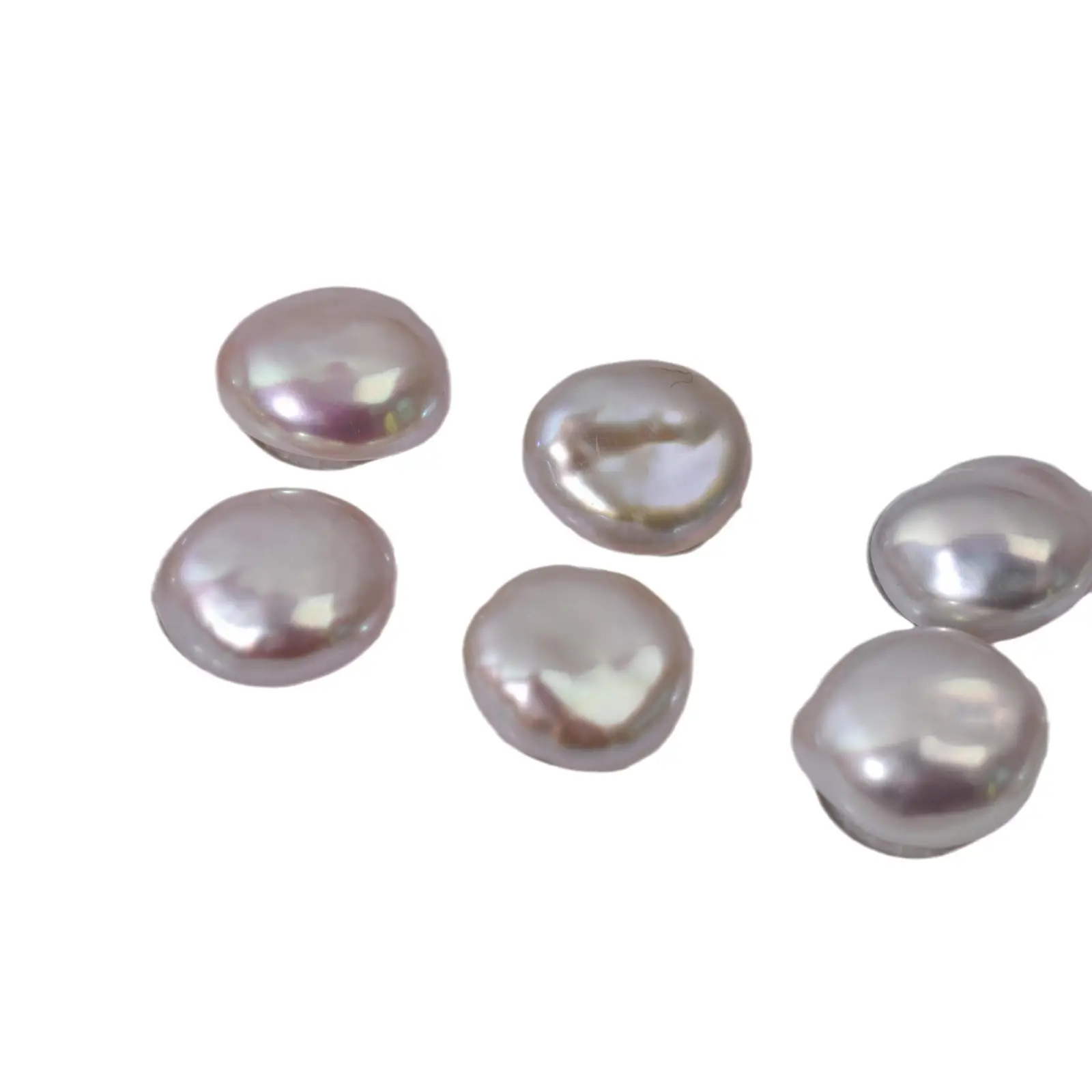 Natural Freshwater Pearl Button Beads for DIY Jewelry