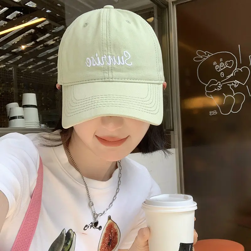 Women Korean Style Letter Embroidered Baseball Cap - Image 11