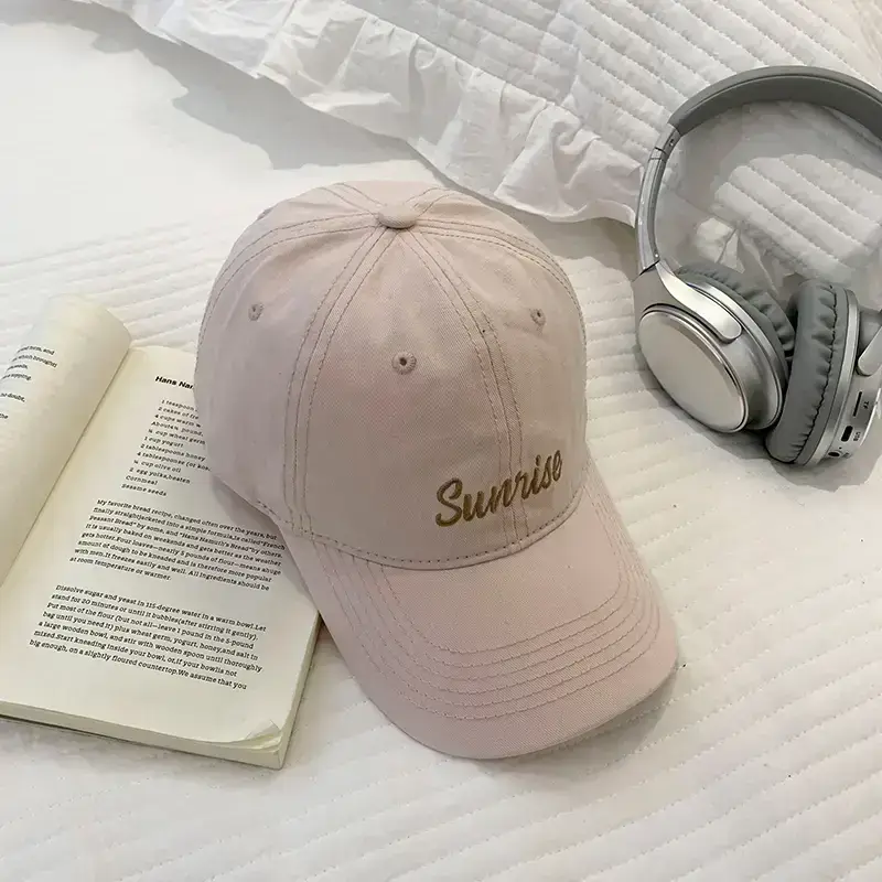 Women Korean Style Letter Embroidered Baseball Cap