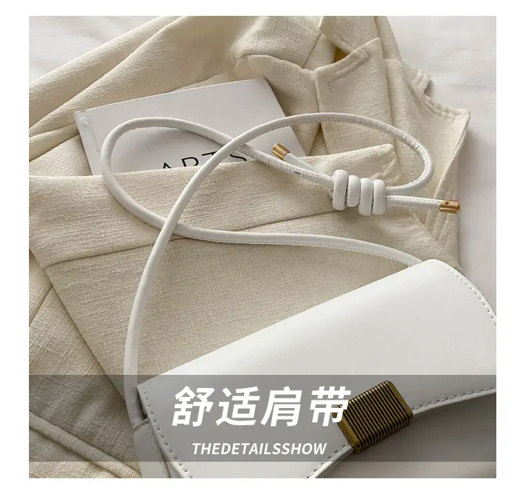White Korean Style Shoulder Bag for Women 2024 — feature 4
