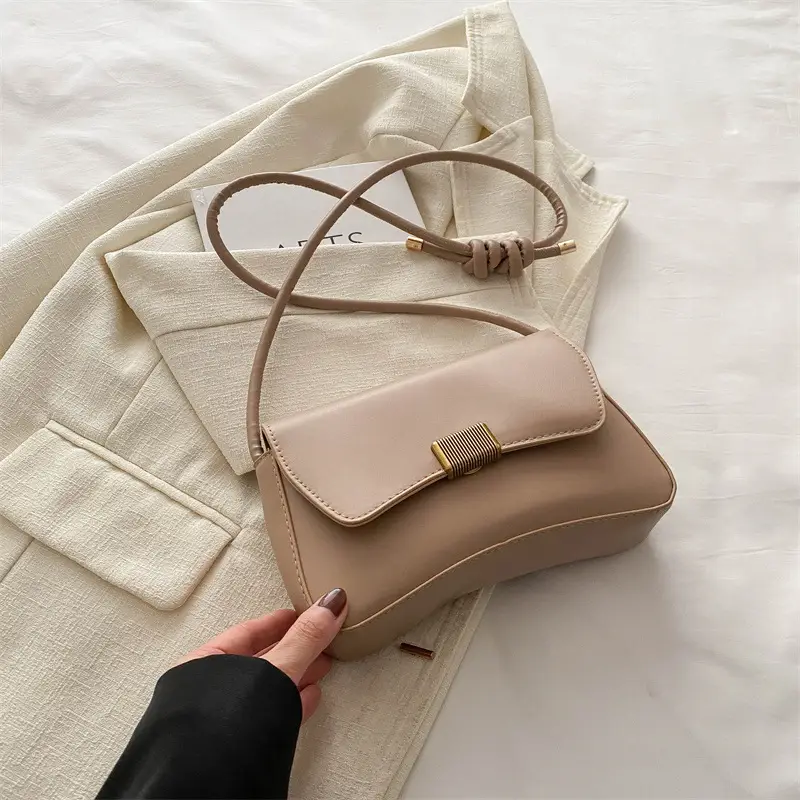 White Korean Style Shoulder Bag for Women 2024 - Image 3