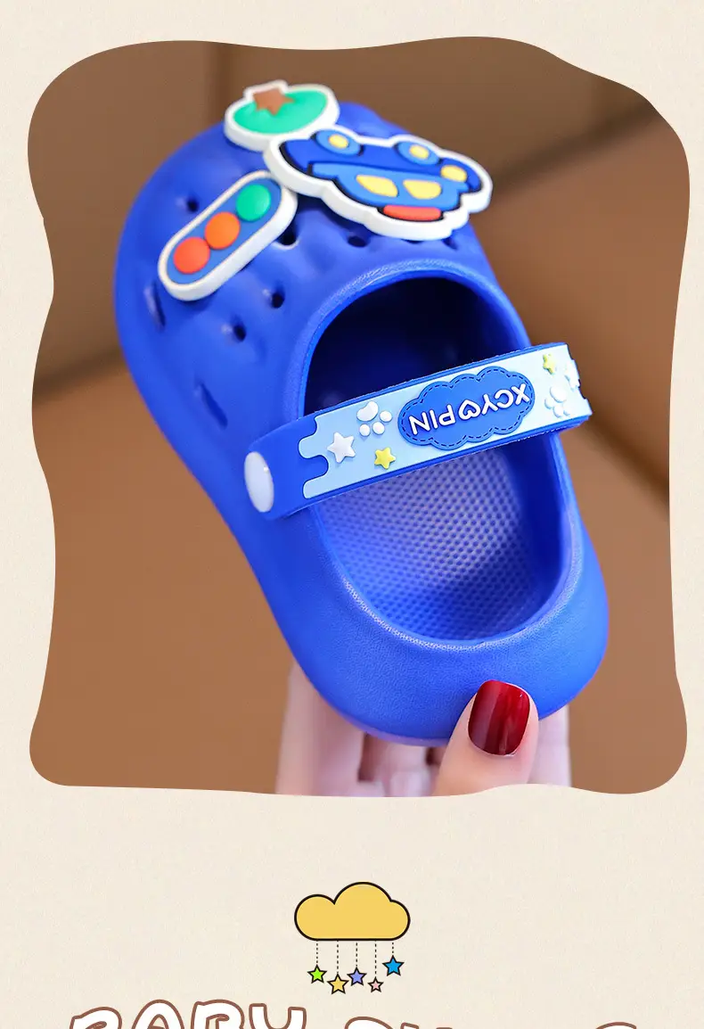Blue Car Print Kids Sandals Summer Non-Slip — feature 9