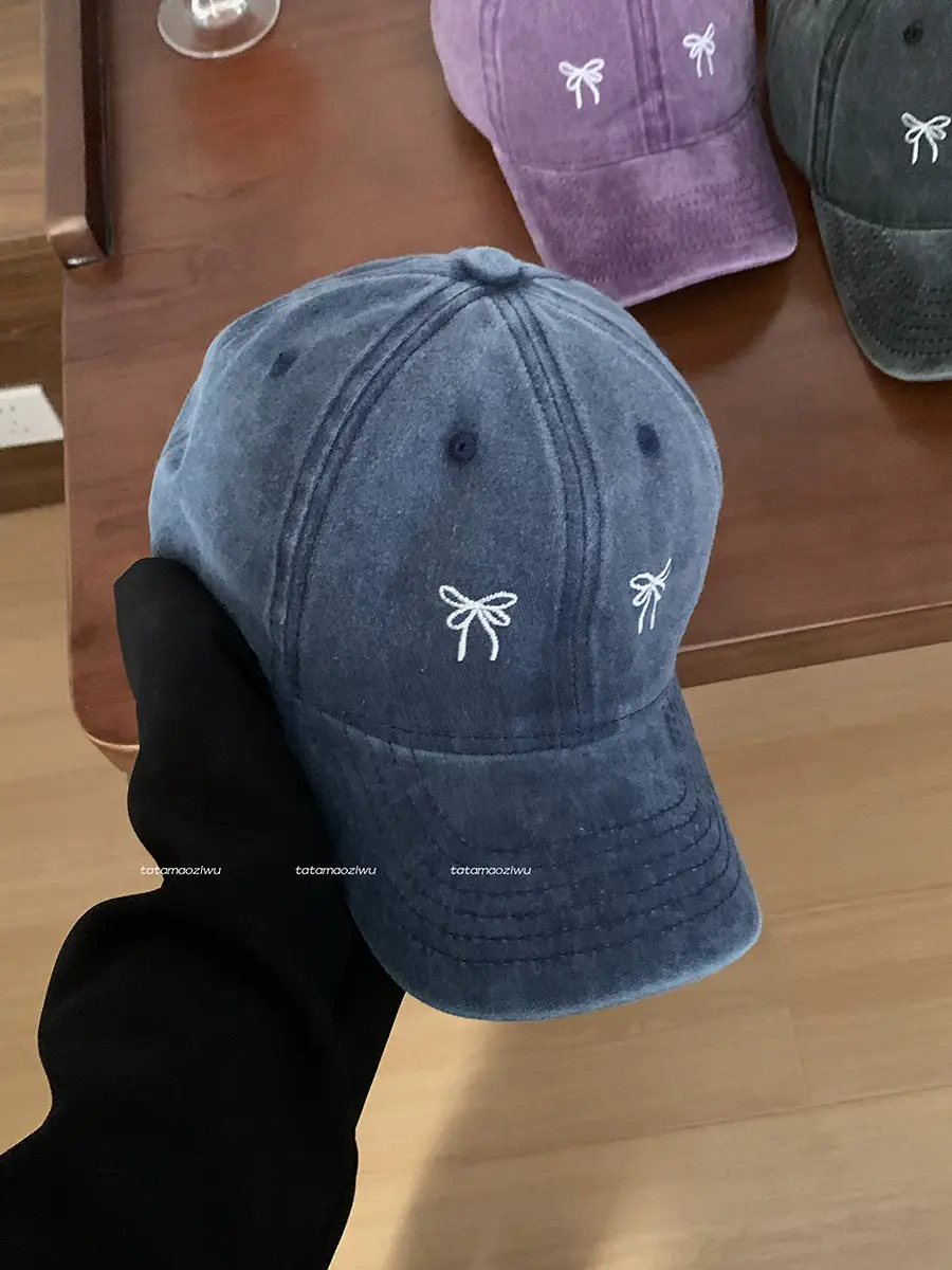 Women Purple Embroidered Baseball Cap 2024 - Image 2