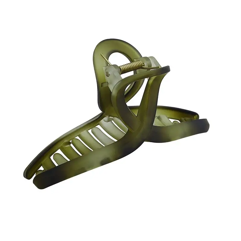 Korean Frosted Green Hairpin Women's High-end Shark Clip - Image 11
