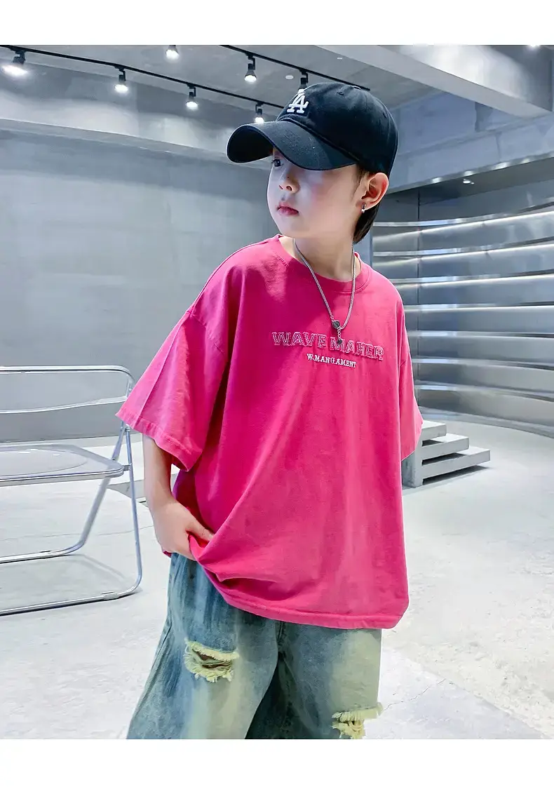 Boys Pink 2026 Casual T-Shirt for Summer — feature 16