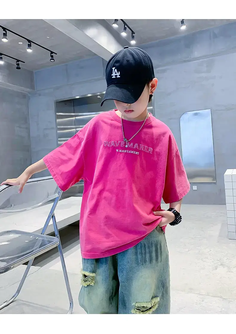 Boys Pink 2026 Casual T-Shirt for Summer — feature 18