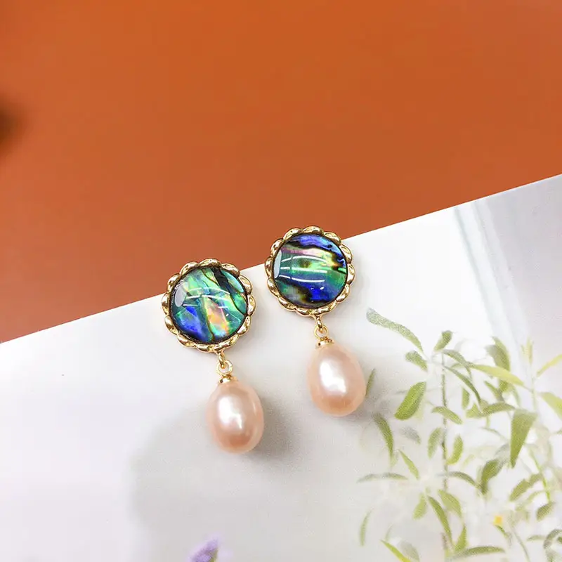 Pearl Earrings with Leaf Design for Women - Image 21
