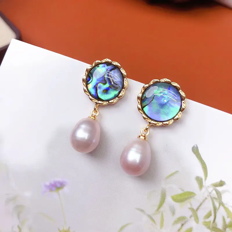 Pearl Earrings with Leaf Design for Women - Image 22