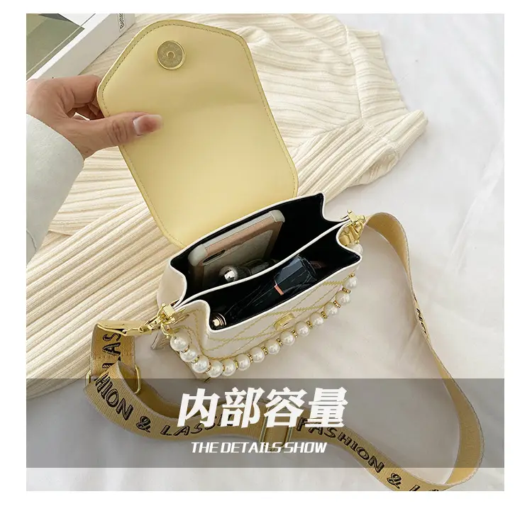 Women's Pearl Crossbody Bag Cream White 2024 — feature 10