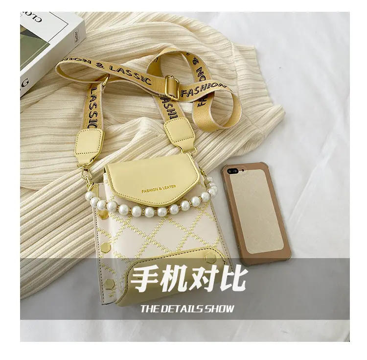 Women's Pearl Crossbody Bag Cream White 2024 — feature 11