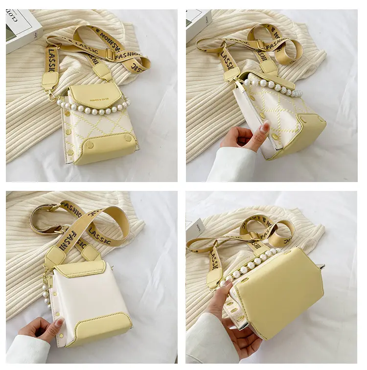 Women's Pearl Crossbody Bag Cream White 2024 — feature 12