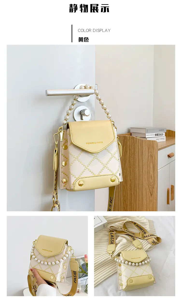 Women's Pearl Crossbody Bag Cream White 2024 — feature 13