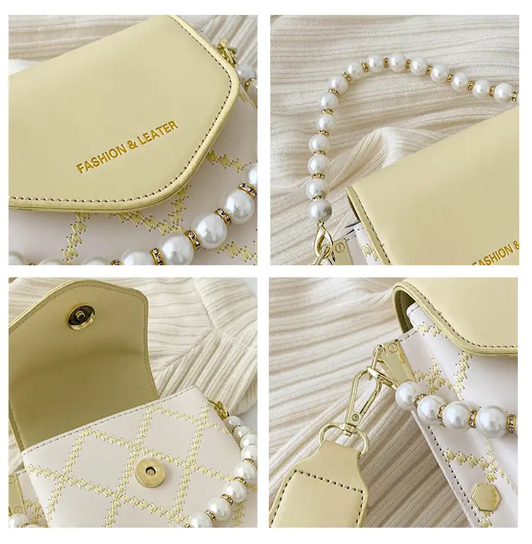 Women's Pearl Crossbody Bag Cream White 2024 — feature 19