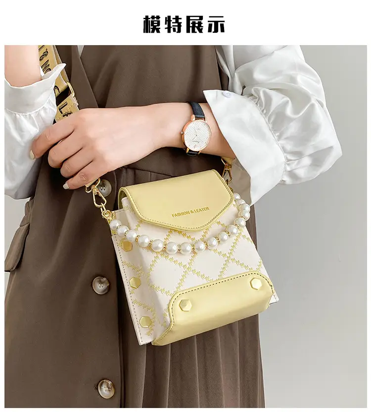 Women's Pearl Crossbody Bag Cream White 2024 — feature 24