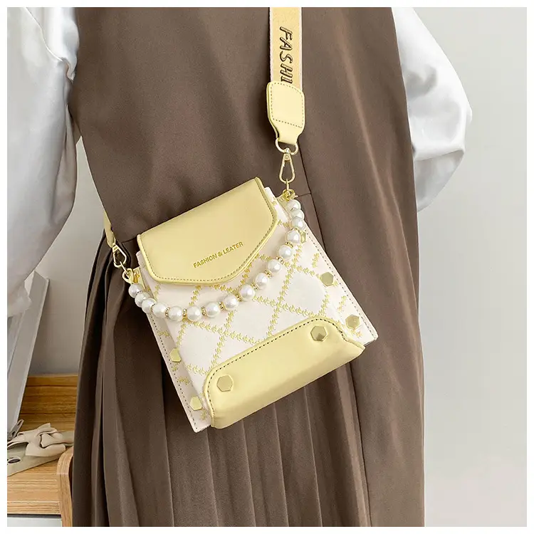 Women's Pearl Crossbody Bag Cream White 2024 — feature 25