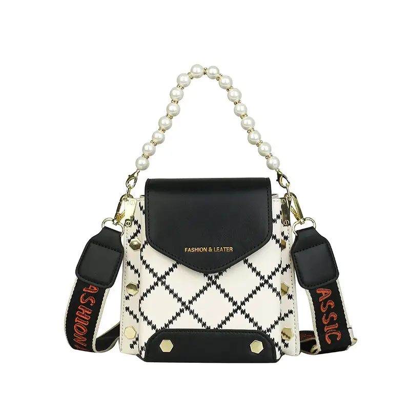 Women's Pearl Crossbody Bag Cream White 2024 - Image 3