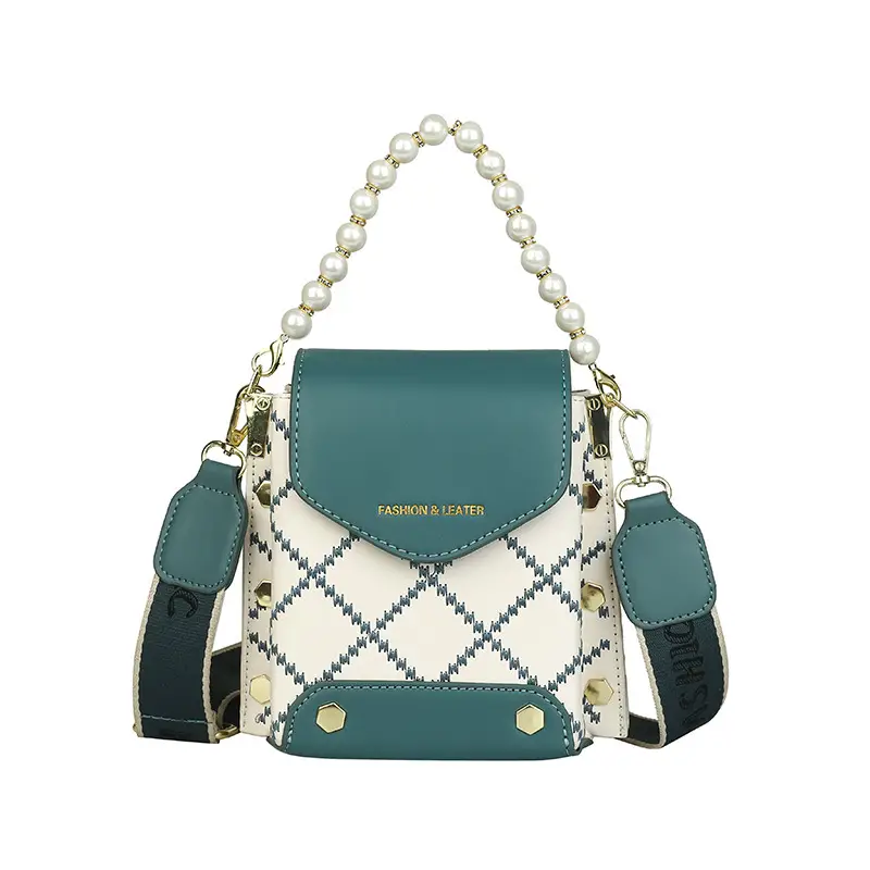 Women's Pearl Crossbody Bag Cream White 2024 - Image 4