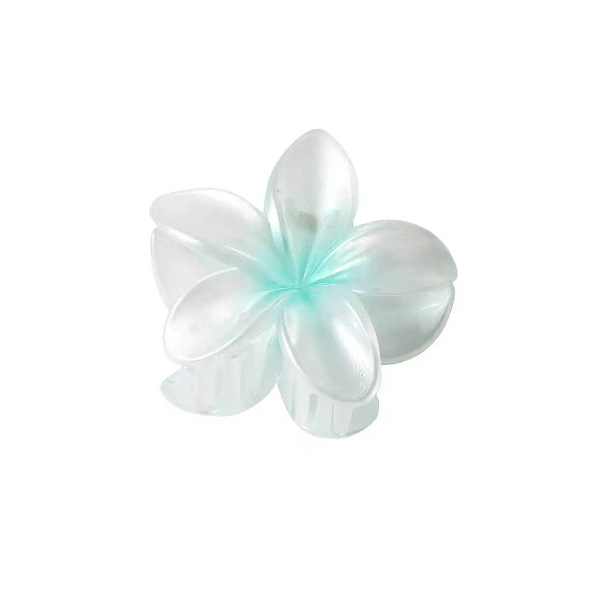 Large Pearlescent Flower Hair Clips Gradient Colors - Image 11