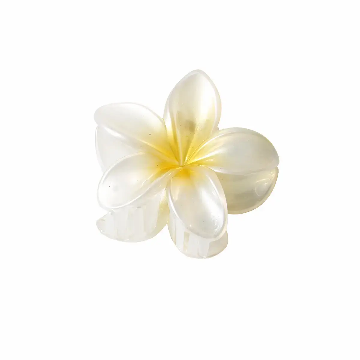 Large Pearlescent Flower Hair Clips Gradient Colors - Image 3