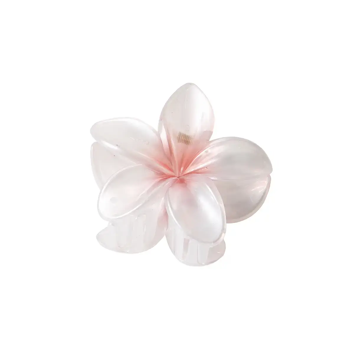 Large Pearlescent Flower Hair Clips Gradient Colors - Image 5