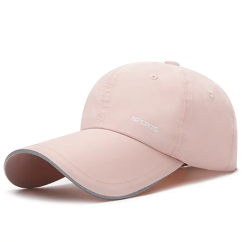 Men Black Sports Cap with Reflective 3.5CM Brim