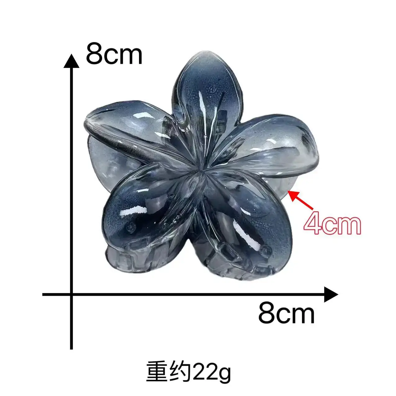 Gradient Egg Flower Light Clamp Seaside Holiday Bauhinia Flower Hair Clip — feature 2