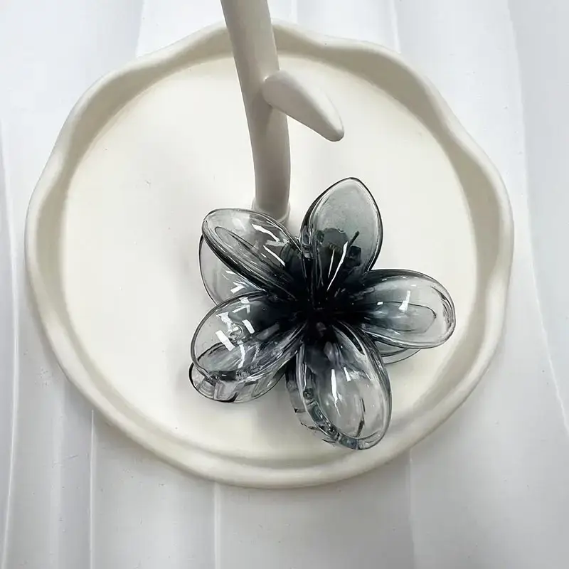 Gradient Egg Flower Light Clamp Seaside Holiday Bauhinia Flower Hair Clip - Image 9