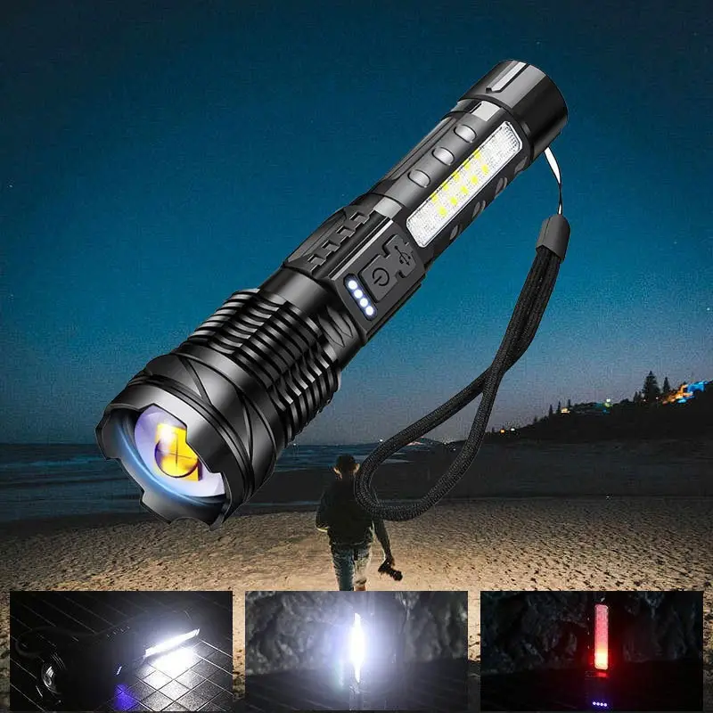 USB Rechargeable White Laser Flashlight for Outdoor Use — feature 3