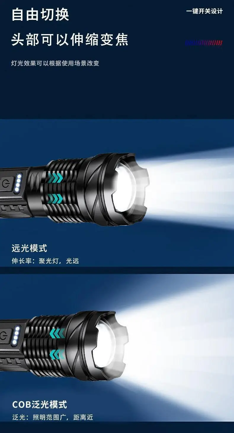 USB Rechargeable White Laser Flashlight for Outdoor Use — feature 7