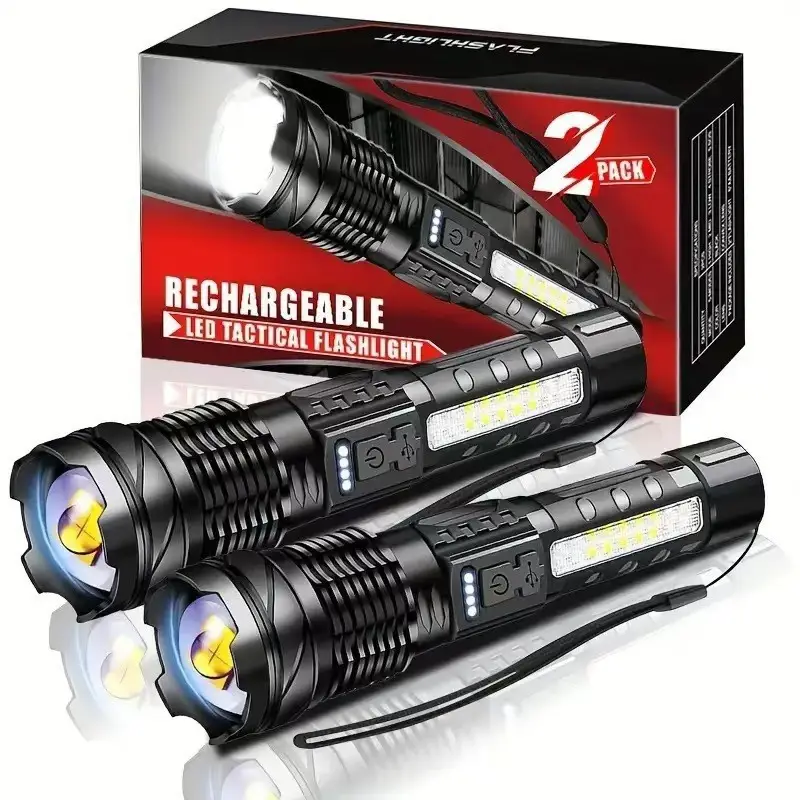 USB Rechargeable White Laser Flashlight for Outdoor Use