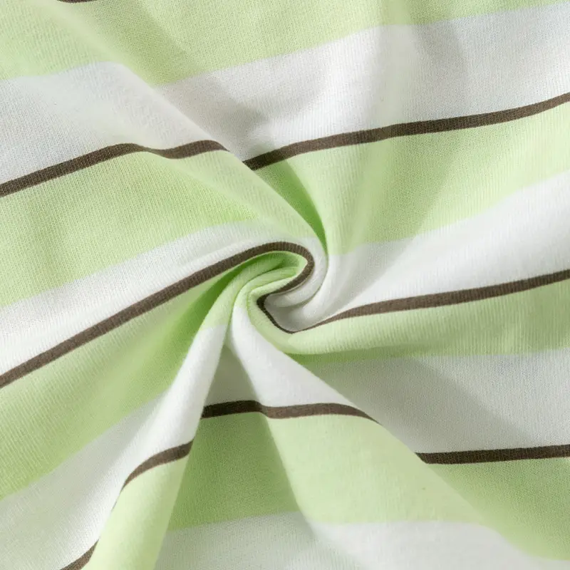 Baby T-shirt Summer Cotton Striped Blue Cartoon - Image 3