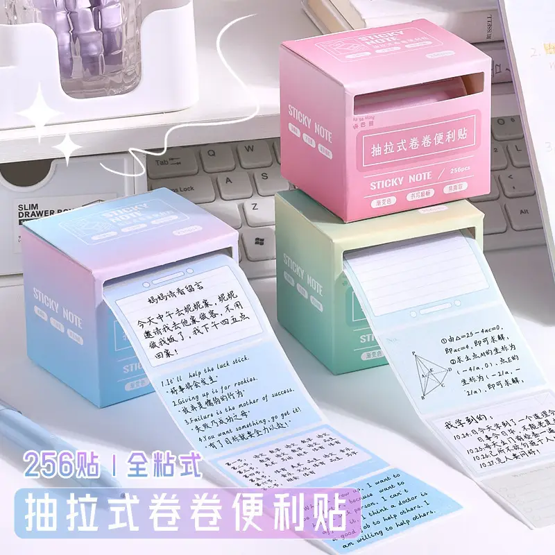 Kaba Bear Pull-out Post-it Sticker High Color Value Wrong Note Sticker Student Full Adhesive Index Label Sticker