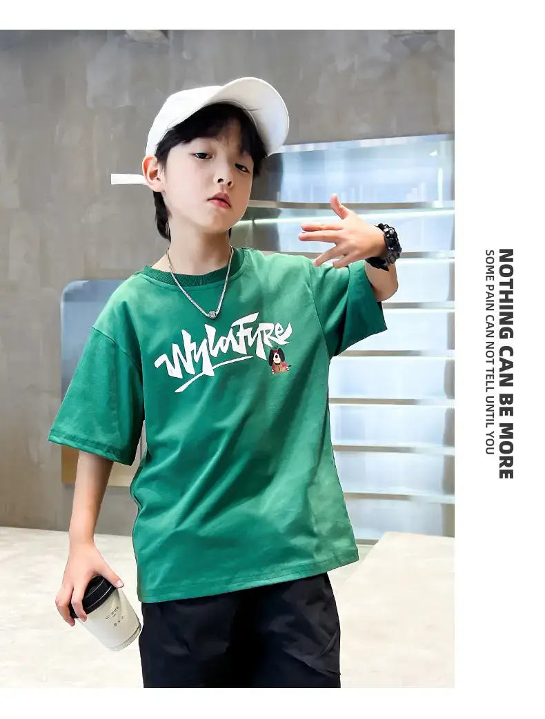 New Boys Cartoon Printed T-Shirt White Summer 2024 — feature 11
