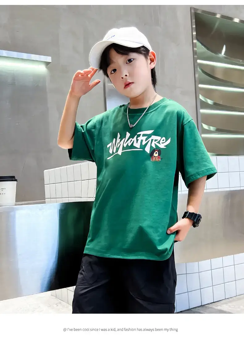New Boys Cartoon Printed T-Shirt White Summer 2024 — feature 9