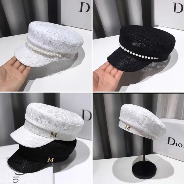 Lace Cap for Girls Summer Japanese Style Net Red Cap