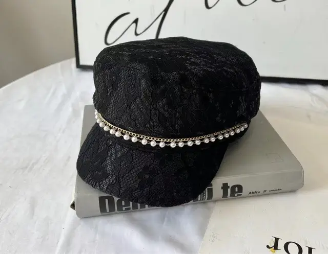Lace Cap for Girls Summer Japanese Style Net Red Cap
