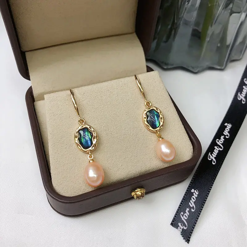 Pearl & Rainbow Pearl Earrings for Women - Image 6