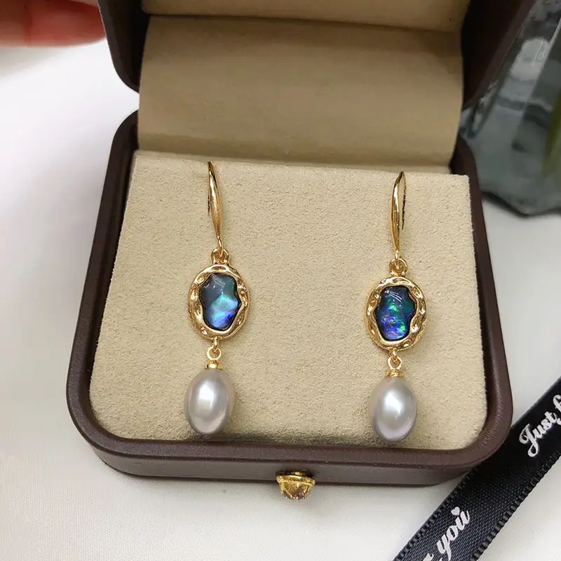 Pearl & Rainbow Pearl Earrings for Women - Image 8
