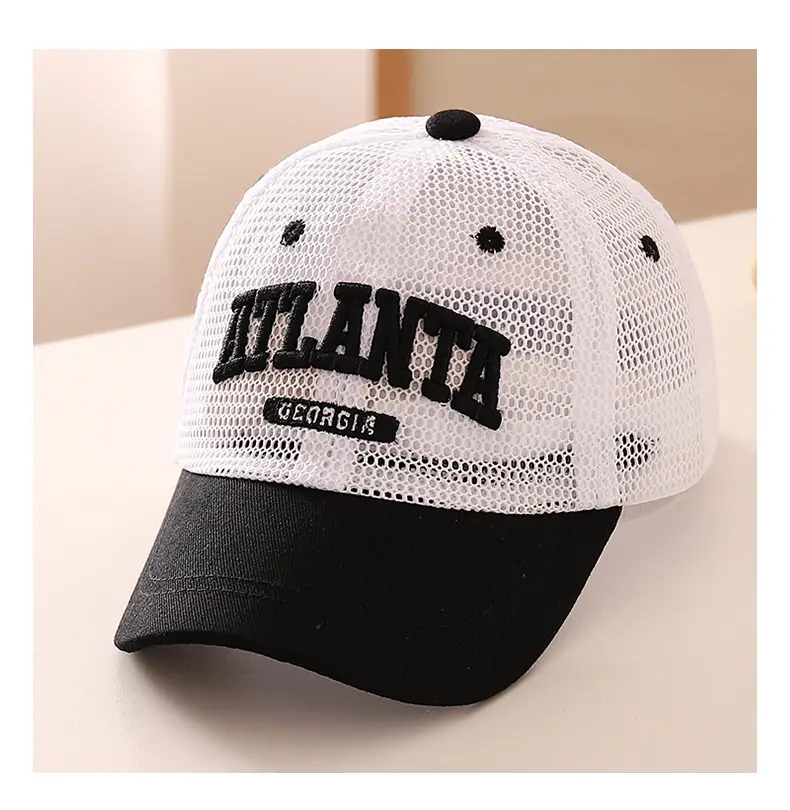 Korean Baby Cap Letter Embroidery Quick Dry Sun Hat — feature 12