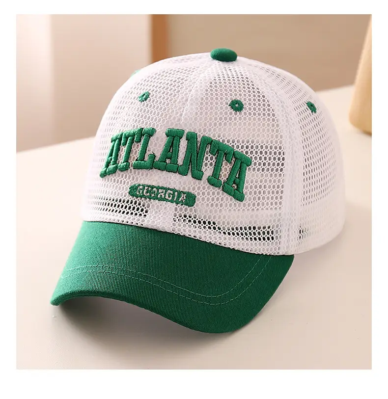 Korean Baby Cap Letter Embroidery Quick Dry Sun Hat — feature 14
