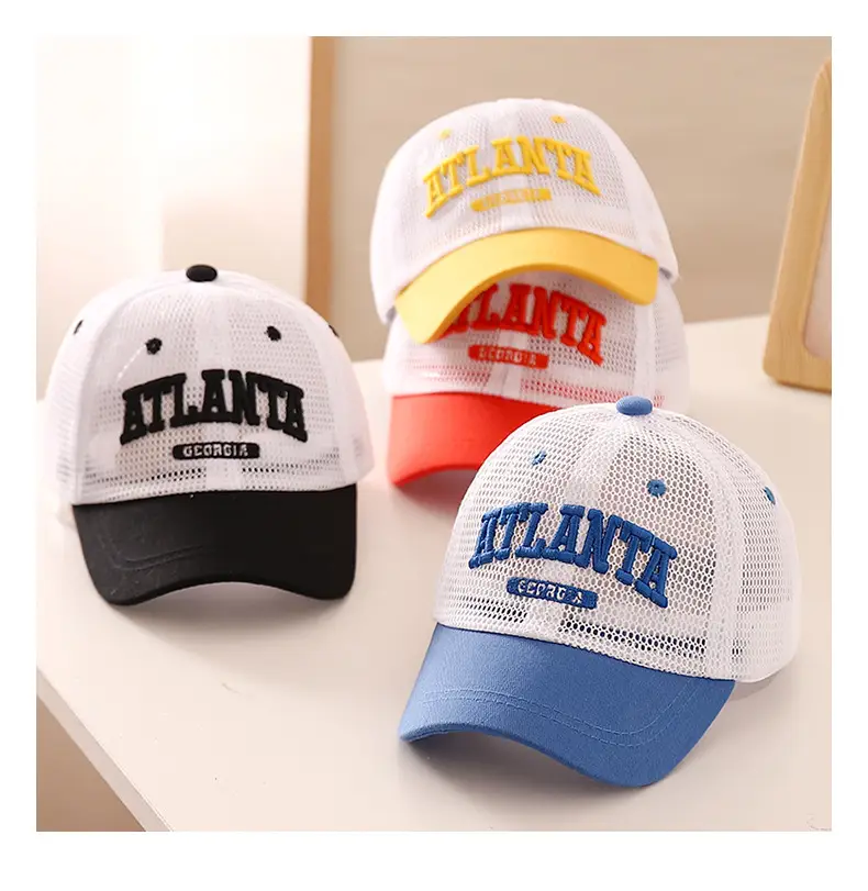 Korean Baby Cap Letter Embroidery Quick Dry Sun Hat — feature 7