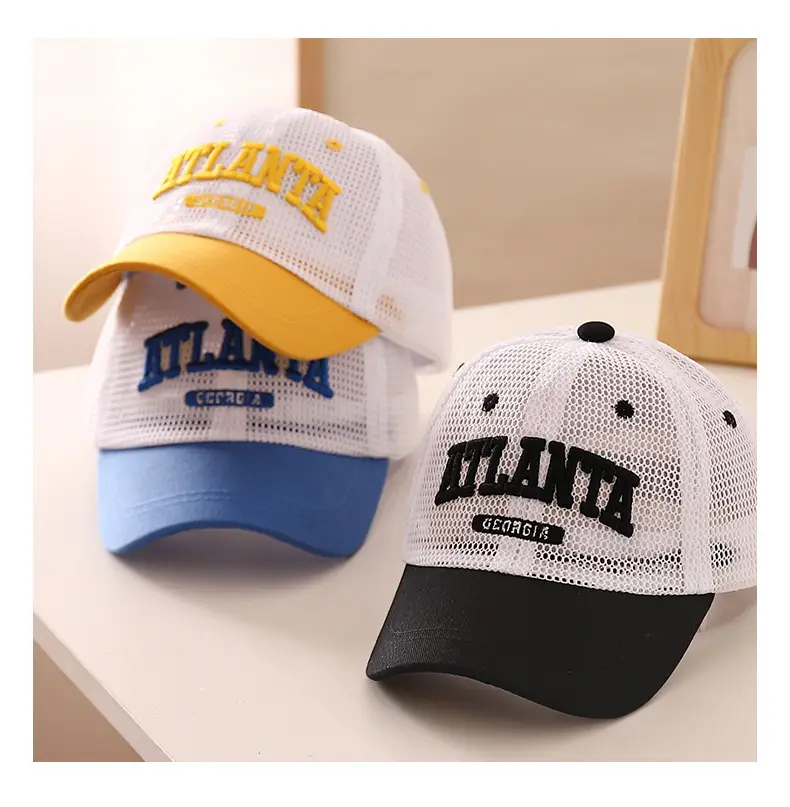 Korean Baby Cap Letter Embroidery Quick Dry Sun Hat — feature 8