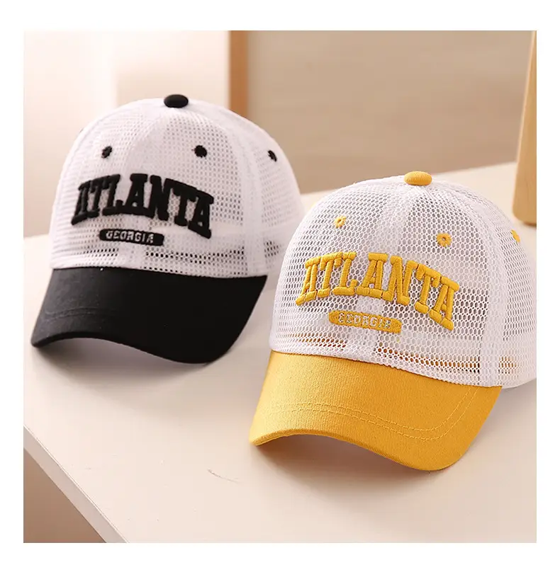 Korean Baby Cap Letter Embroidery Quick Dry Sun Hat — feature 9