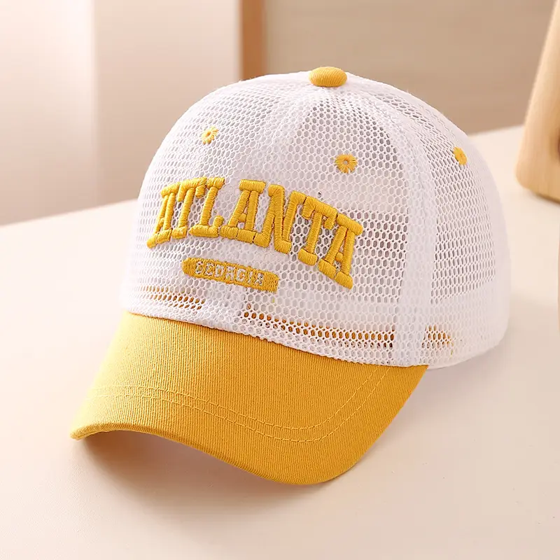 Korean Baby Cap Letter Embroidery Quick Dry Sun Hat - Image 3