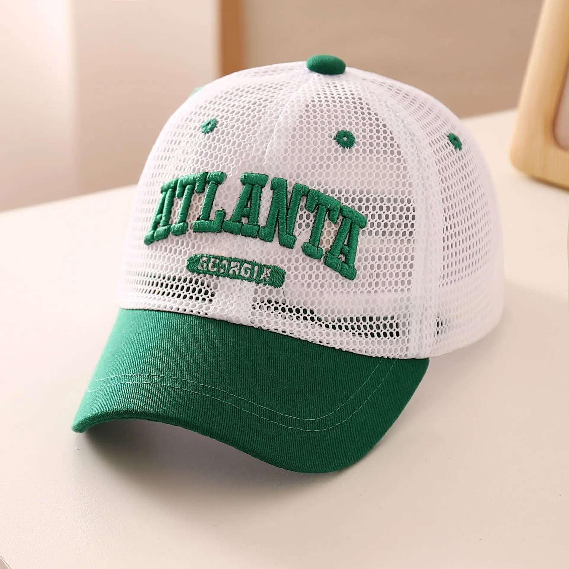 Korean Baby Cap Letter Embroidery Quick Dry Sun Hat - Image 4