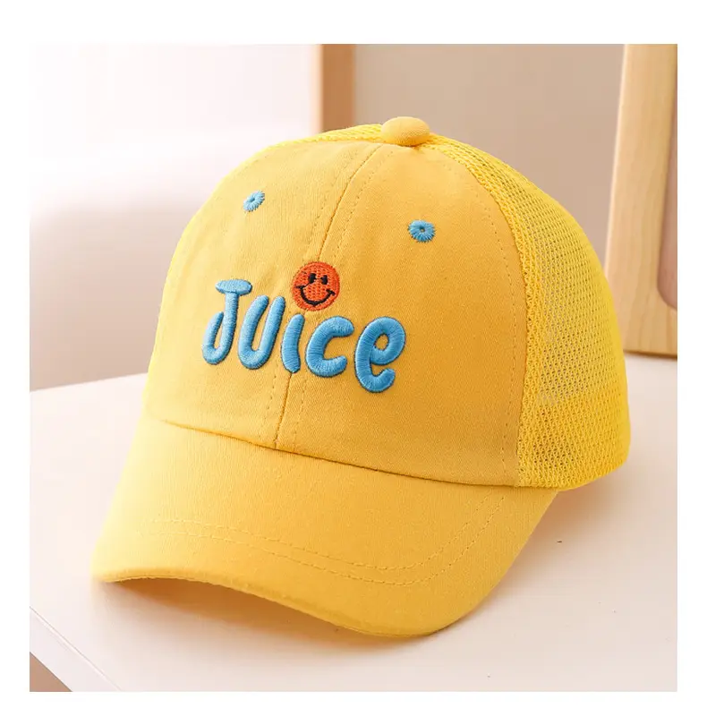 Kids Black Juice Embroidered Baseball Cap — feature 12