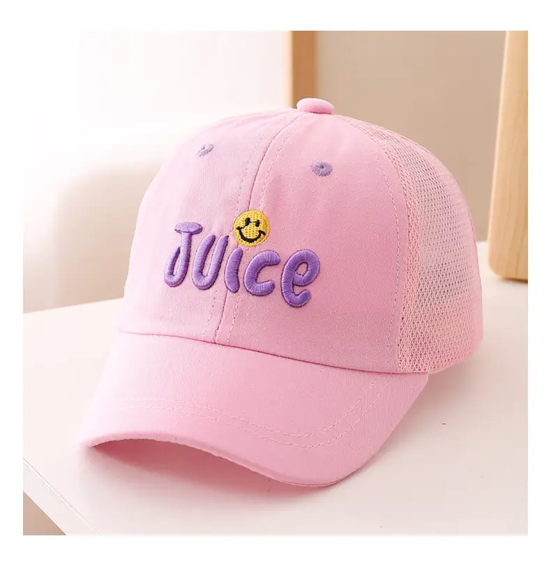 Kids Black Juice Embroidered Baseball Cap — feature 13