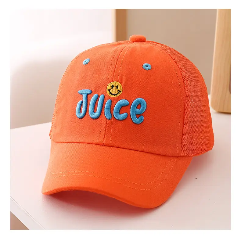 Kids Black Juice Embroidered Baseball Cap — feature 14