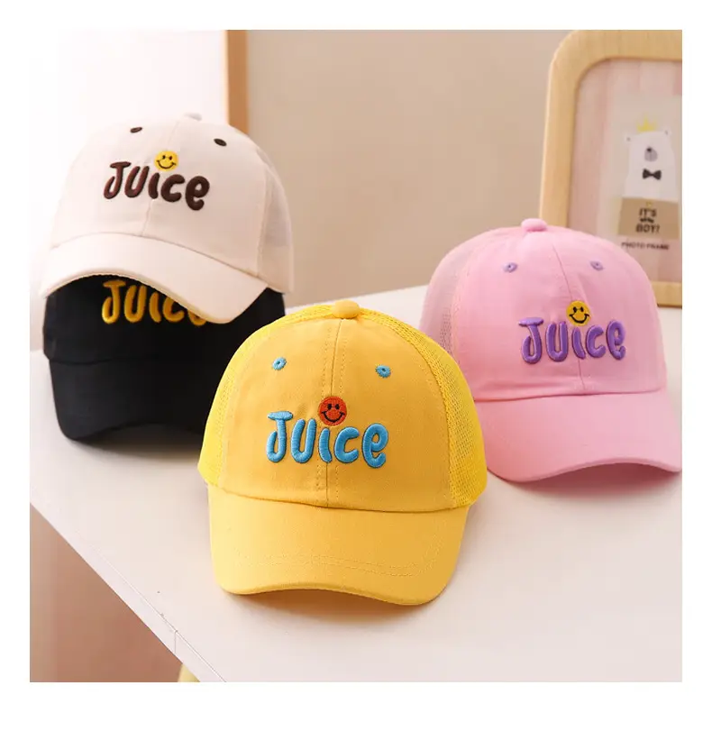 Kids Black Juice Embroidered Baseball Cap — feature 7