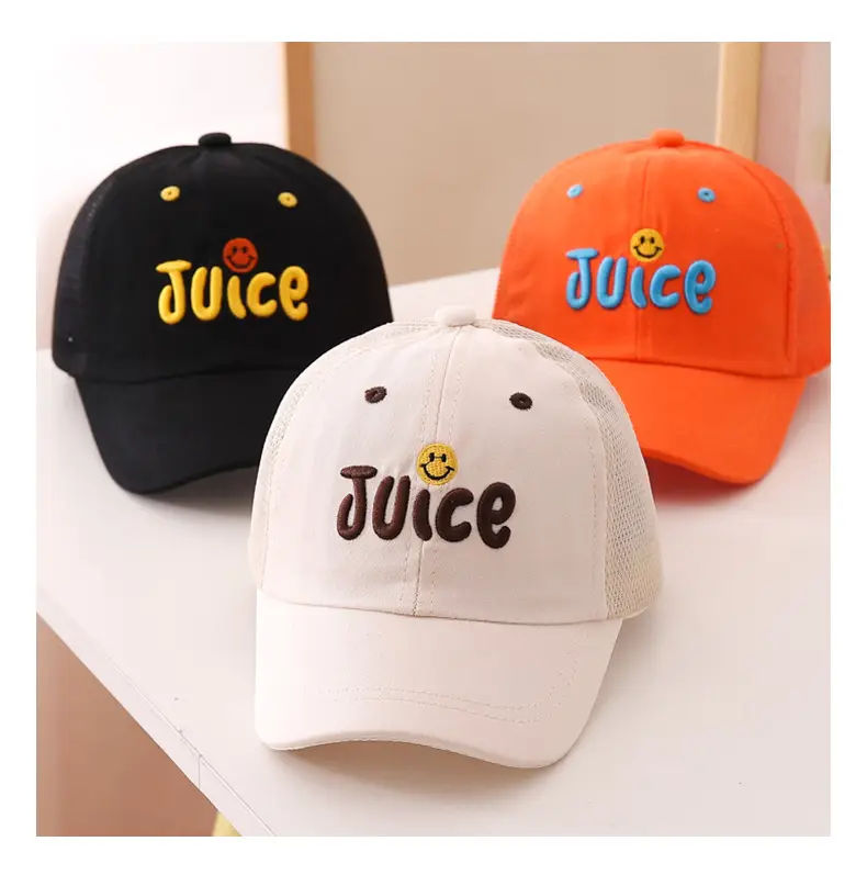Kids Black Juice Embroidered Baseball Cap — feature 8